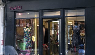 Store front and windows at Ysasu in Paris. Photo by alphacityguides.