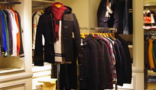 Fashion inside The Duffer of St. George in Tokyo. Photo by alphacityguides.