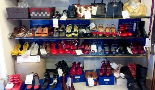 Shoes at Vivienne Westwood Closet Child in Tokyo. Photo by alphacityguides.
