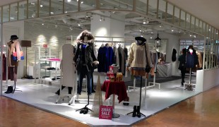 Womenswear display at Parco in Tokyo. Photo by alphacityguides.