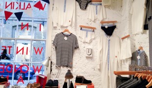 Fashion display inside Topman General Store in London. Photo by alphacityguides.