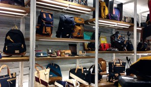 Bags and backpacks at Master-piece in Tokyo. Photo by alphacityguides.