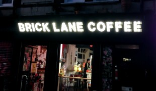Brick Lane Coffee in London. Photo by alphacityguides.