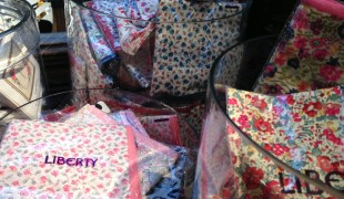 Liberty print handkerchiefs at Liberty London. Photo by alphacityguides.