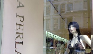 Store front at La Perla in New York. Photo by alphacityguides.