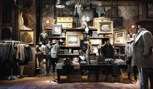 Fashion display and merchandising inside RRL in New York. Photo by alphacityguides.