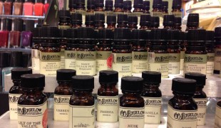 Essential oils at C.O Bigelow in New York. Photo by alphacityguides.
