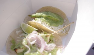 Fish & Veggie tacos at La Esquina Corner Deli in New York. Photo by alphacityguides.