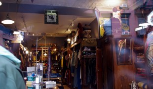 Vintage display at the Quality Mending Company in New York. Photo by alphacityguides.