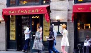 Cafe Balthazar in New York. Photo by alphacityguides.