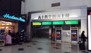 Airtrain at Newark International Airport. Photo by alphacityguides.