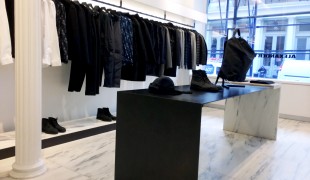 Modern fashion display at Alexander Wang in New York. Photo by alphacityguides.