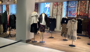 Free People fashion display at Bloomingdale's in New York. Photo by alphacityguides.