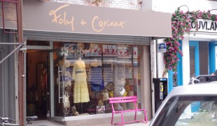 Storefront at Foley and Corinna in New York. Photo by alphacityguides.