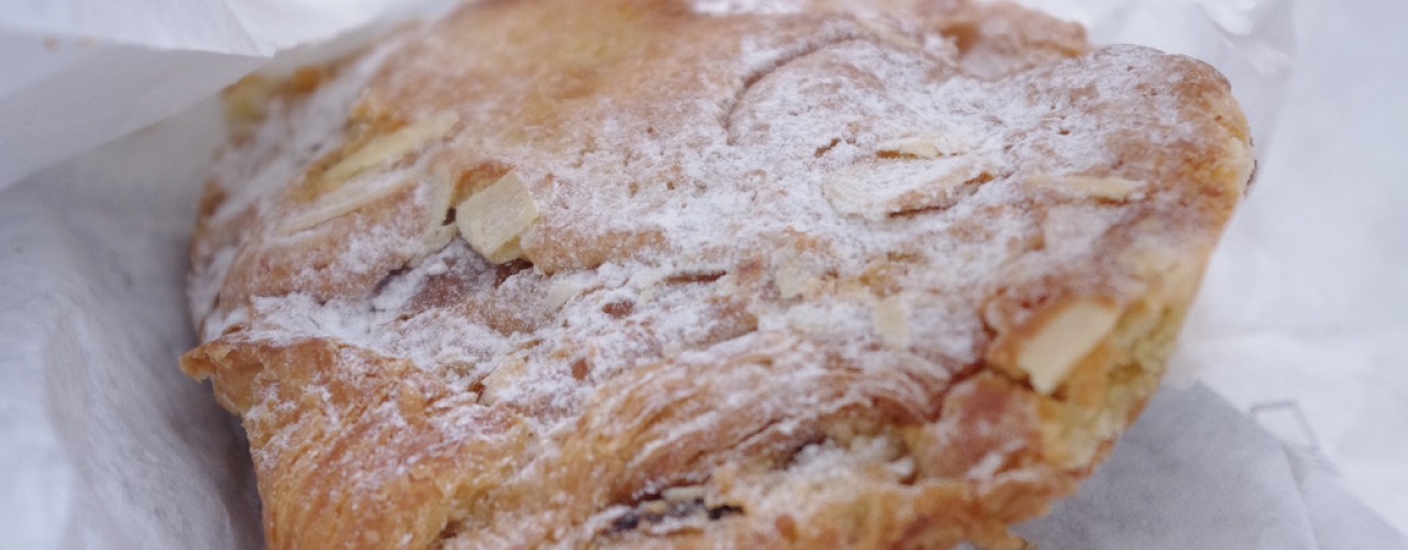 Almond croissant from Eric Kayser in Paris. Photo by alphacityguides.