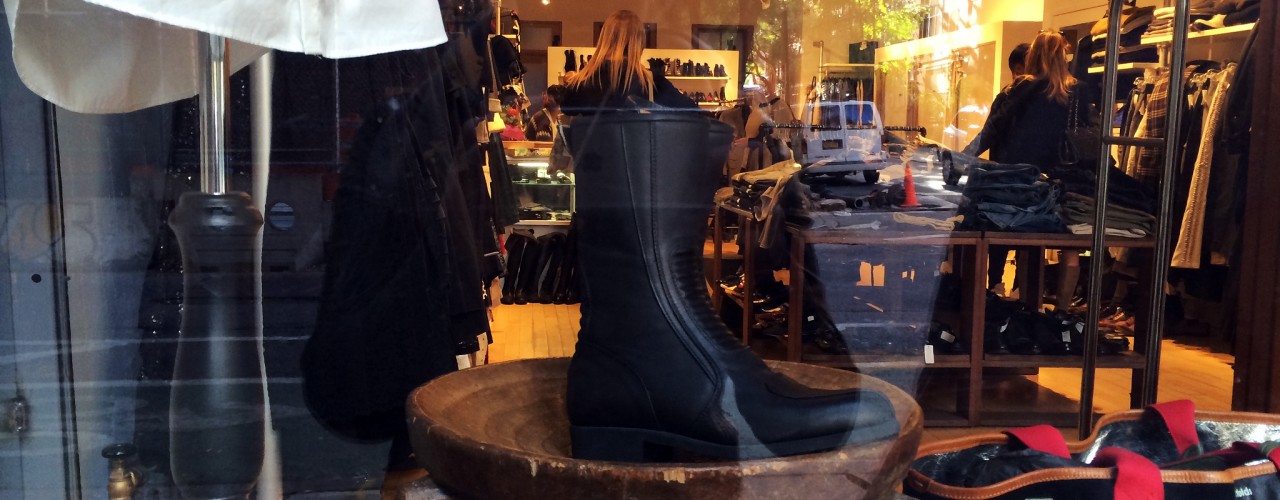 Window display at INA NoHo in New York. Photo by alphacityguides.