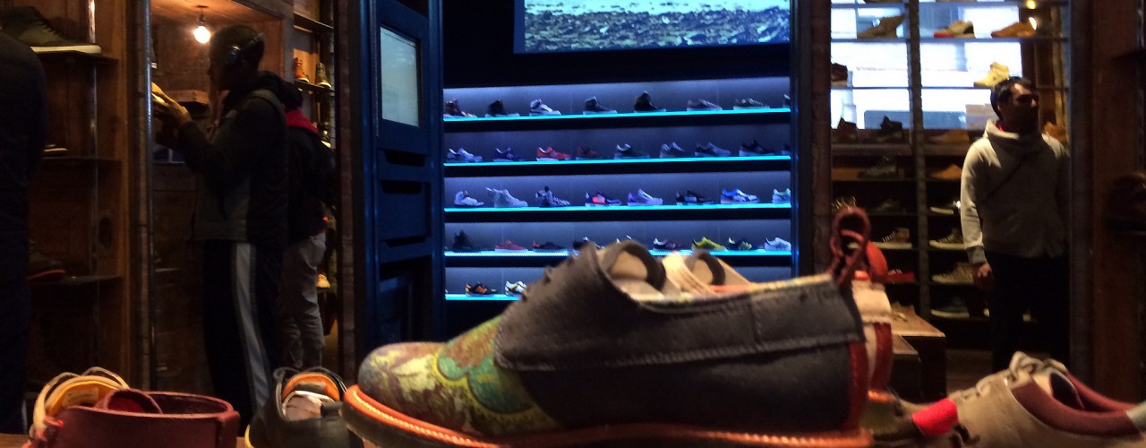 Men's shoes at Kith in New York. Photo by alphacityguides.
