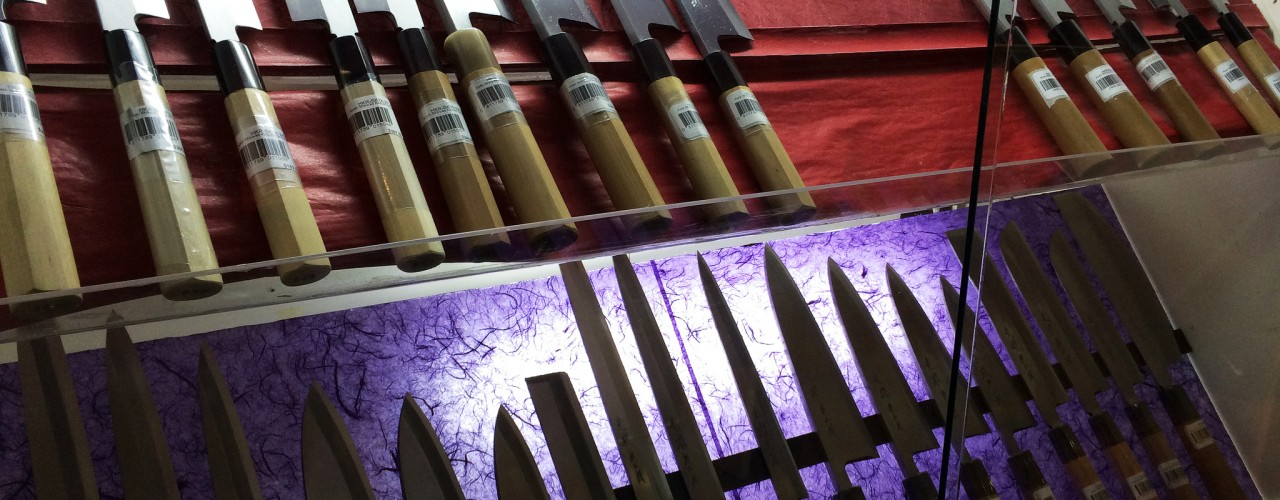 Japanese knives at Korin in New York. Photo by alphacityguides.