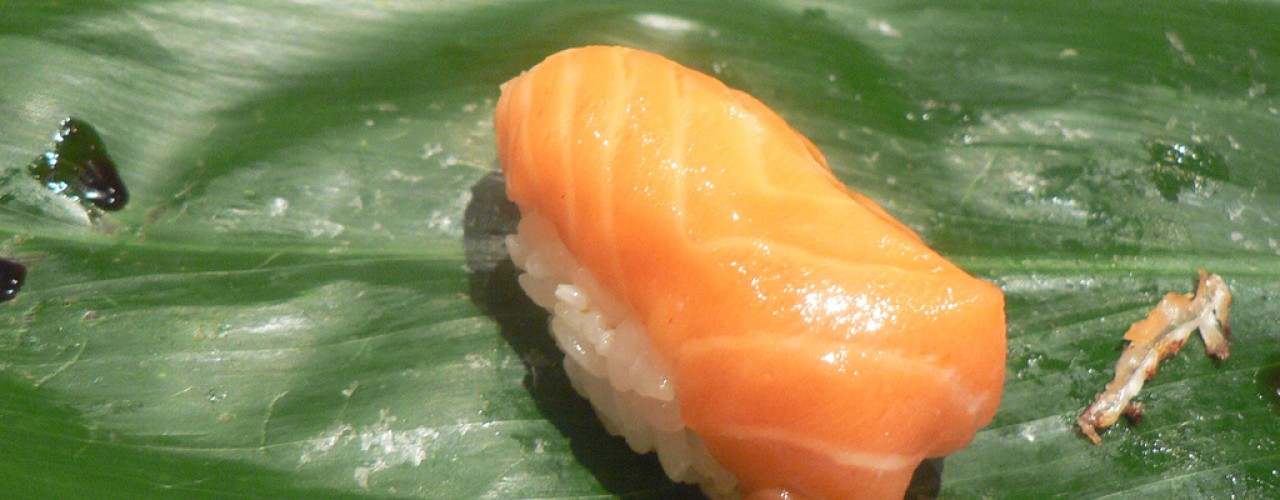 Sushi at Sushi Yasuda in New York. Photo by <a href="http://www.flickr.com/photos/stuart_spivack/116210799/in/set-72057594087860695//">stu_spivack</a> 