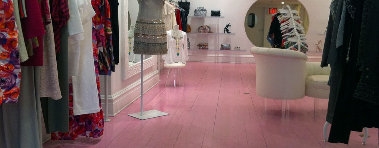 Fashion inside Nanette Lepore in New York. Photo by alphacityguides.