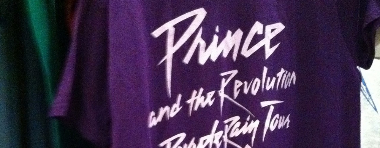 Purple Rain T-shirt at Scout Vintage T-Shirts in New York. Photo by alphacityguides.