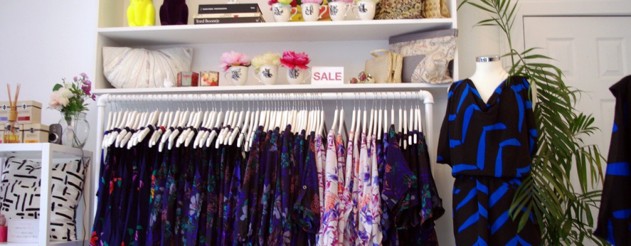 Fashion inside Yumi Kim in New York. Photo by alphacityguides.