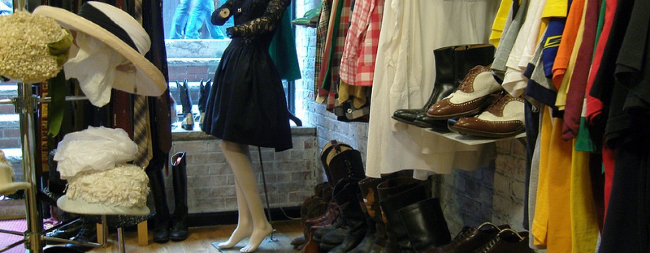 Fashion inside David Owens Vintage Clothing in New York. Photo by alphacityguides.