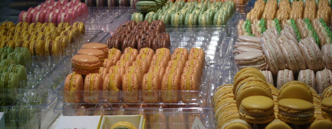 Macarons at Pierre Herme in Paris.Photo by alphacityguides.