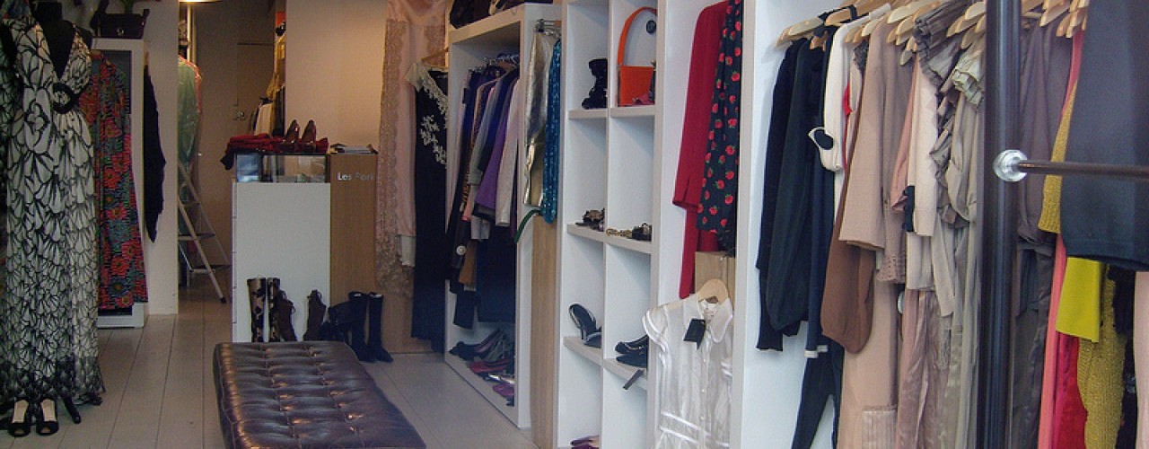 Fashion inside Les Parisiennes in Paris. Photo by alphacityguides.