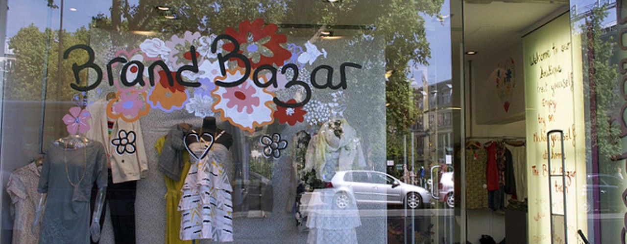 Store front at Brand Bazar in Paris. Photo by alphacityguides.