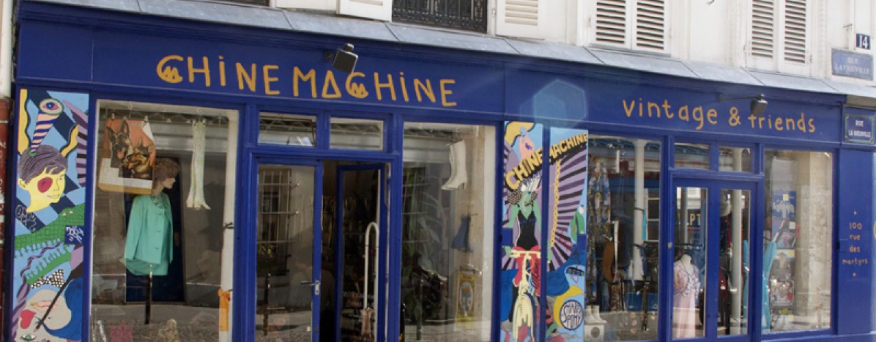 Store front at Chine Machine in Paris. Photo by alphacityguides.