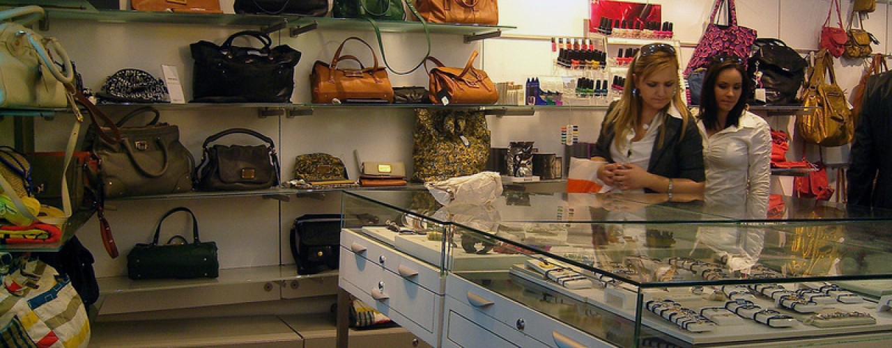 Accessories inside Publicis Drugstore in Paris. Photo by alphacityguides.