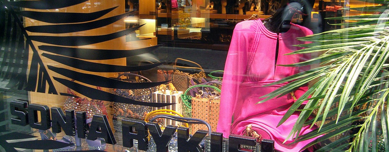 Window at Sonya Rykiel in Paris. Photo by alphacityguides.