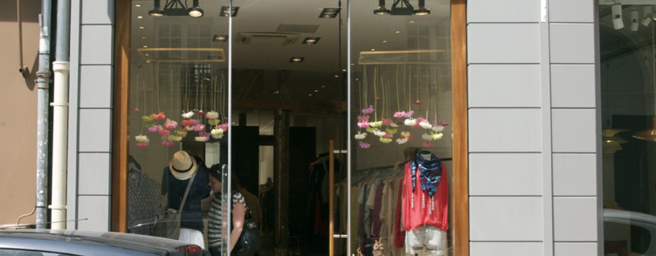 Store front at Stella Forest in Paris. Photo by alphacityguides.
