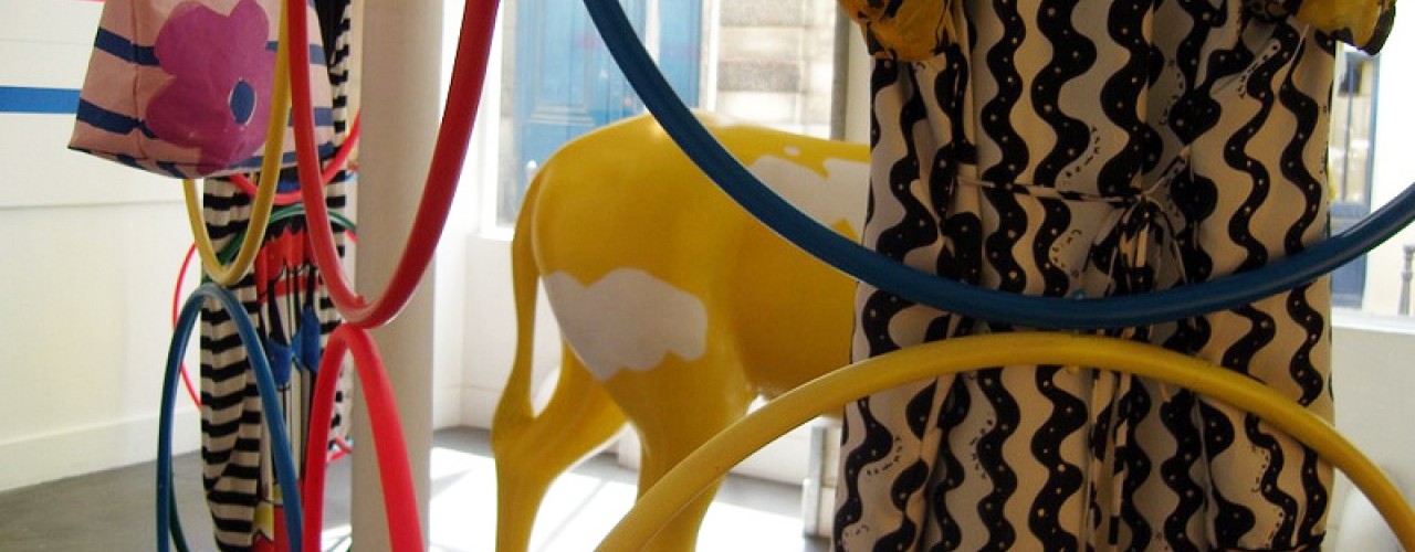 Fashion display inside Tsumori Chisato in Paris. Photo by alphacityguides. 
