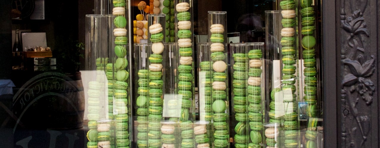 Macarons at Hugo & Victor in Paris. Photo by alphacityguides.