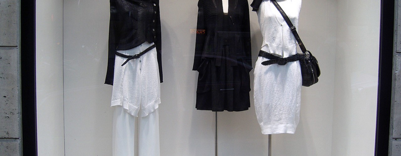 Fashion display at Infinitive in Paris. Photo by alphacityguides.
