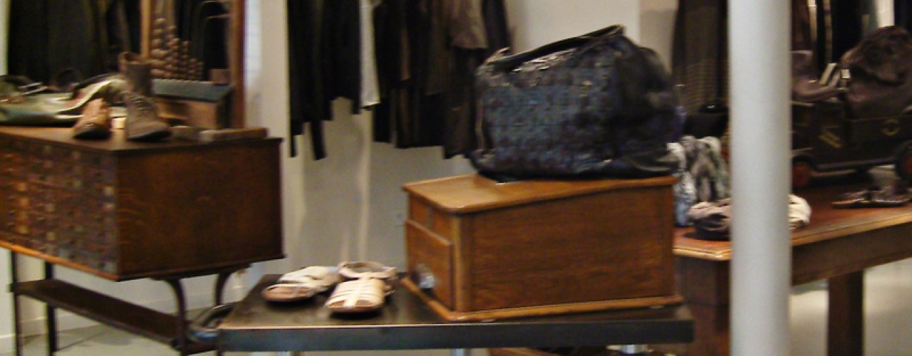 Fashion display inside Kamille in Paris. Photo by alphacityguides.