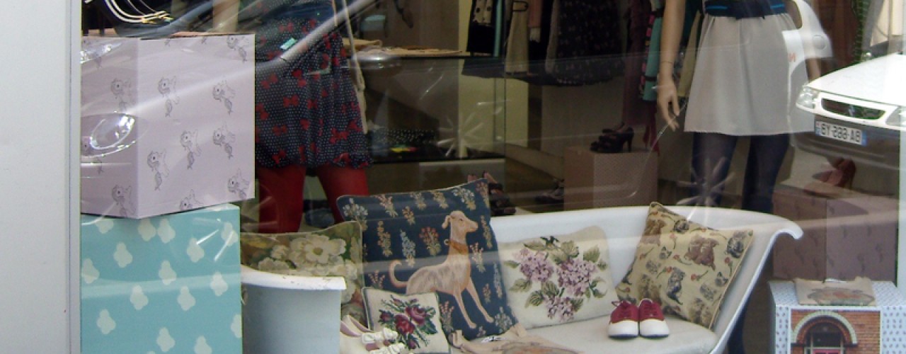 Fashion display at Kling in Paris. Photo by alphacityguides.