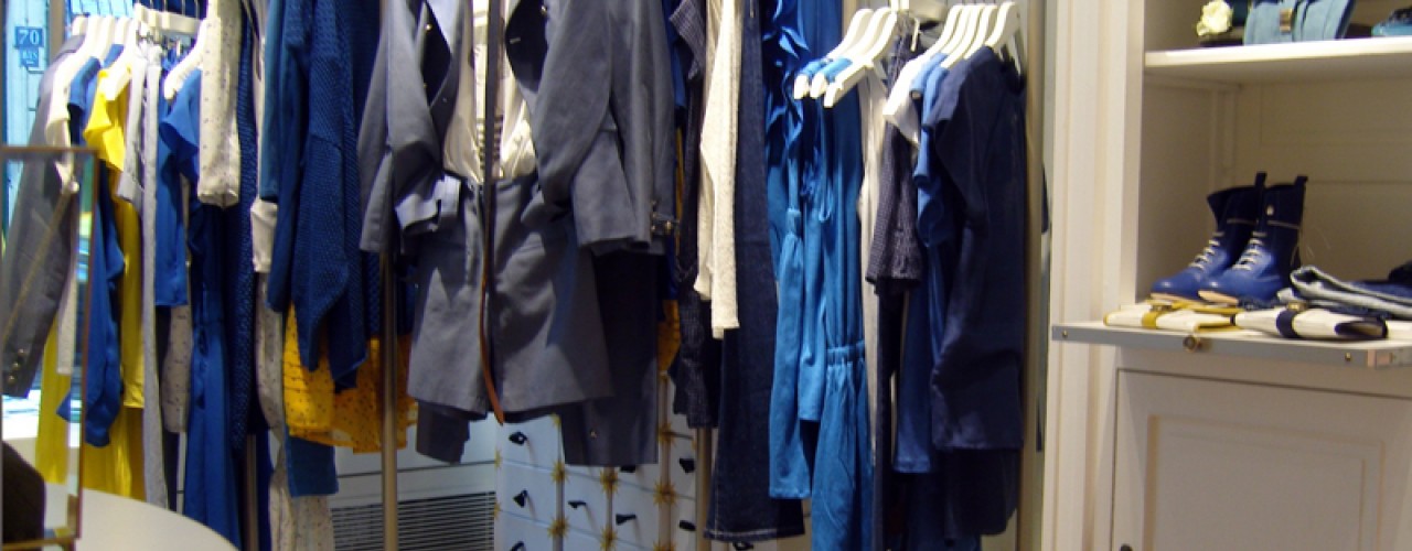 Fashion inside Les Fées de Bengale in Paris. Photo by alphacityguides.