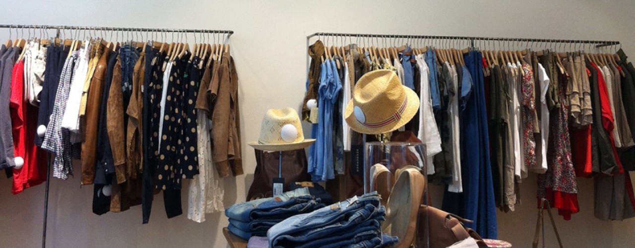 Fashion inside Mademoiselle Jeanne in Paris. Photo by alphacityguides.