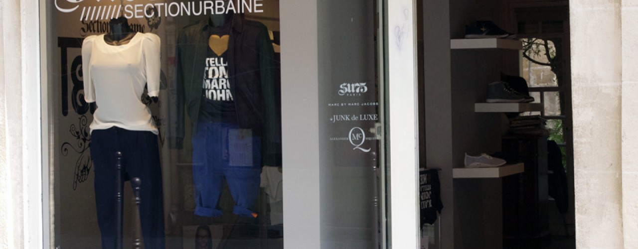 Store front at SU75 in Paris. Photo by alphacityguides.