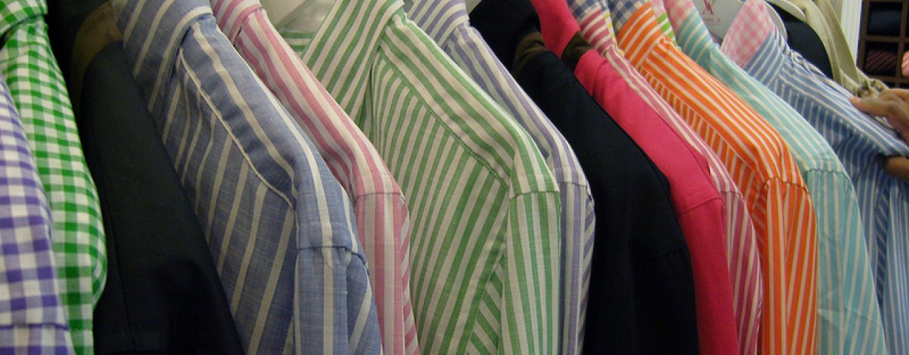 Dress shirts at Vicomte A in Paris. Photo by alphacityguides.