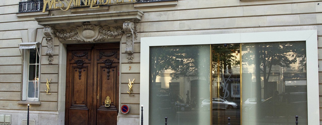 Yves Saint Laurent in Paris. Photo by alphacityguides.
