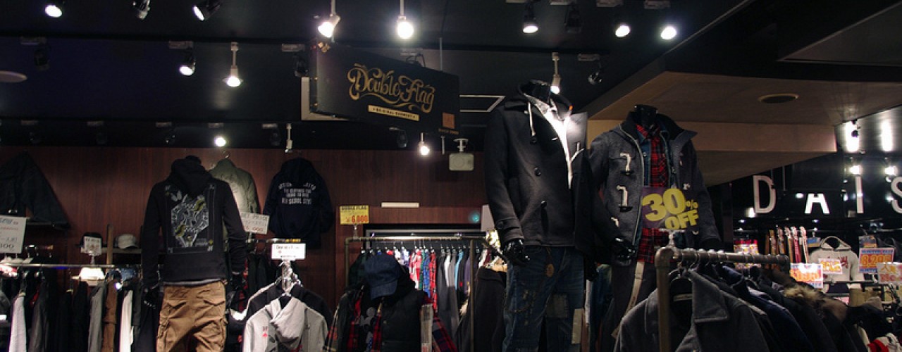 Fashion at 109 Men's department store in Tokyo. Photo by alphacityguides.