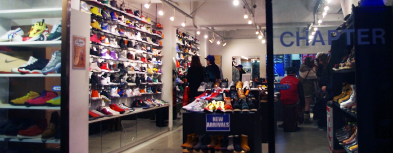 Store front at Chapter in Tokyo. Photo by alphacityguides.