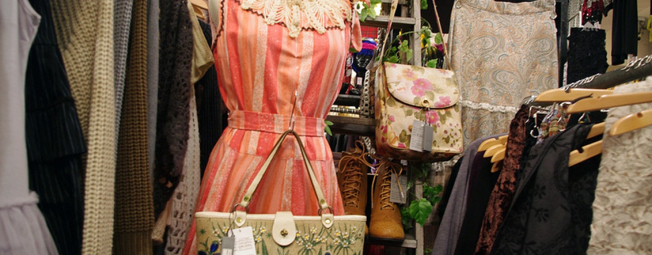 Vintage dress inside G2? in Tokyo. Photo by alphacityguides.