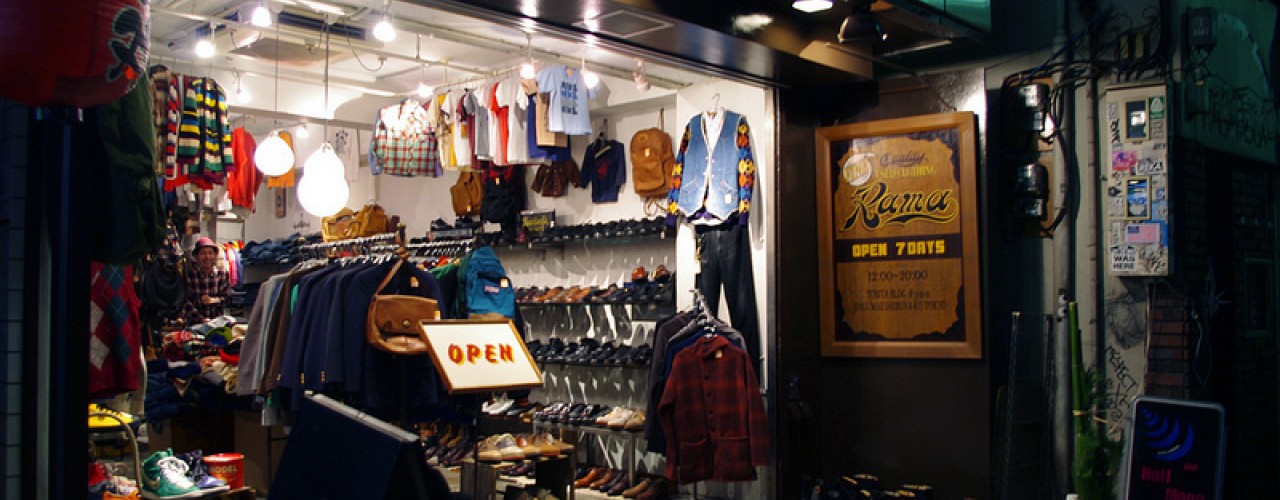 Fashion at Rama in Tokyo. Photo by alphacityguides.