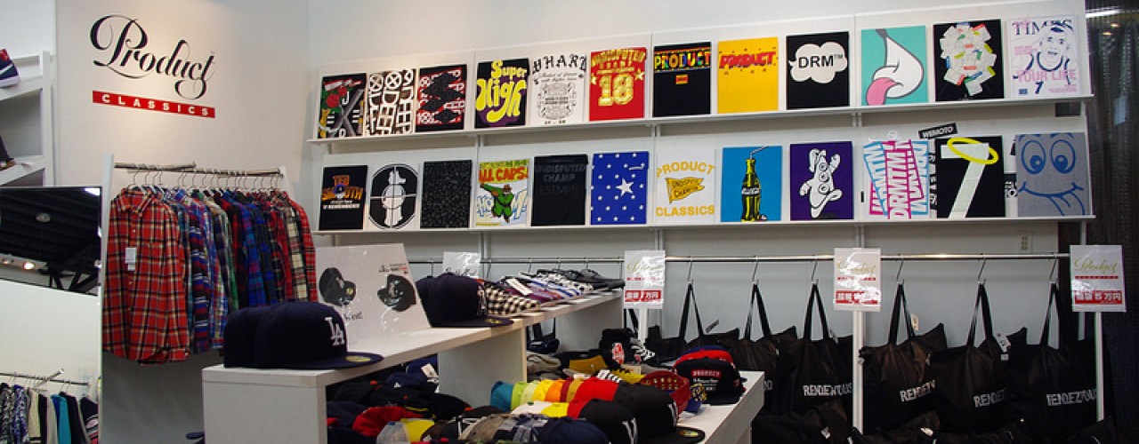 Fashion inside Rendezvous in Tokyo. Photo by alphacityguides.