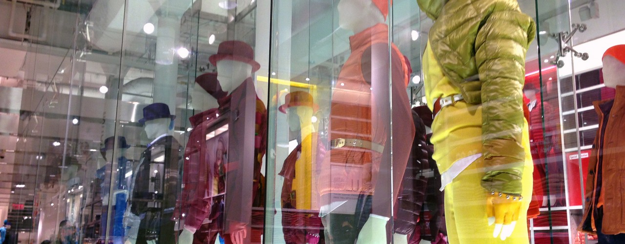 Display at Uniqlo in New York. 